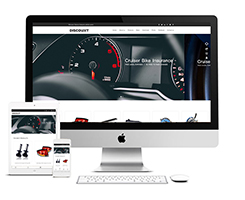 E43 黑色大气美观汽车配件增强响应式网站