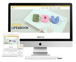 EF27 学生文具响应式外贸网站 